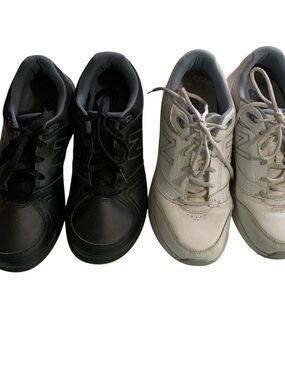 New Balance Sneakers Womens 10D Black White 10 Wide Bundle of 2 pair